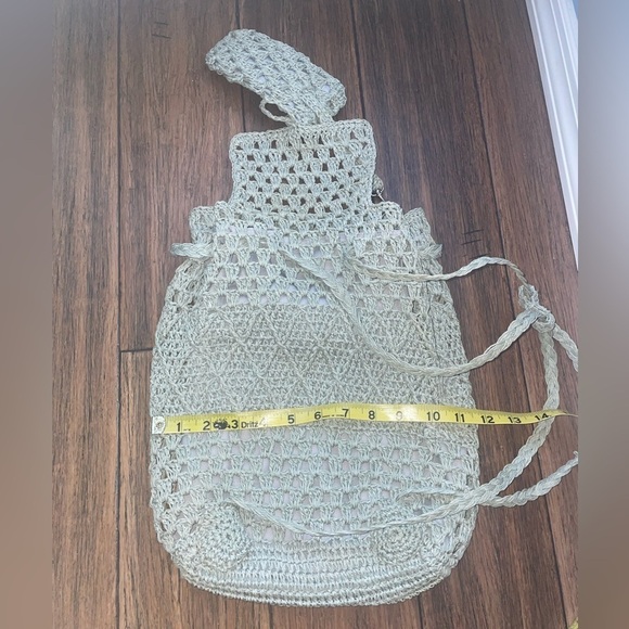 Woven backpack and pouch travel backpack boho beach bag vacation bag y2k bag - Picture 11 of 12